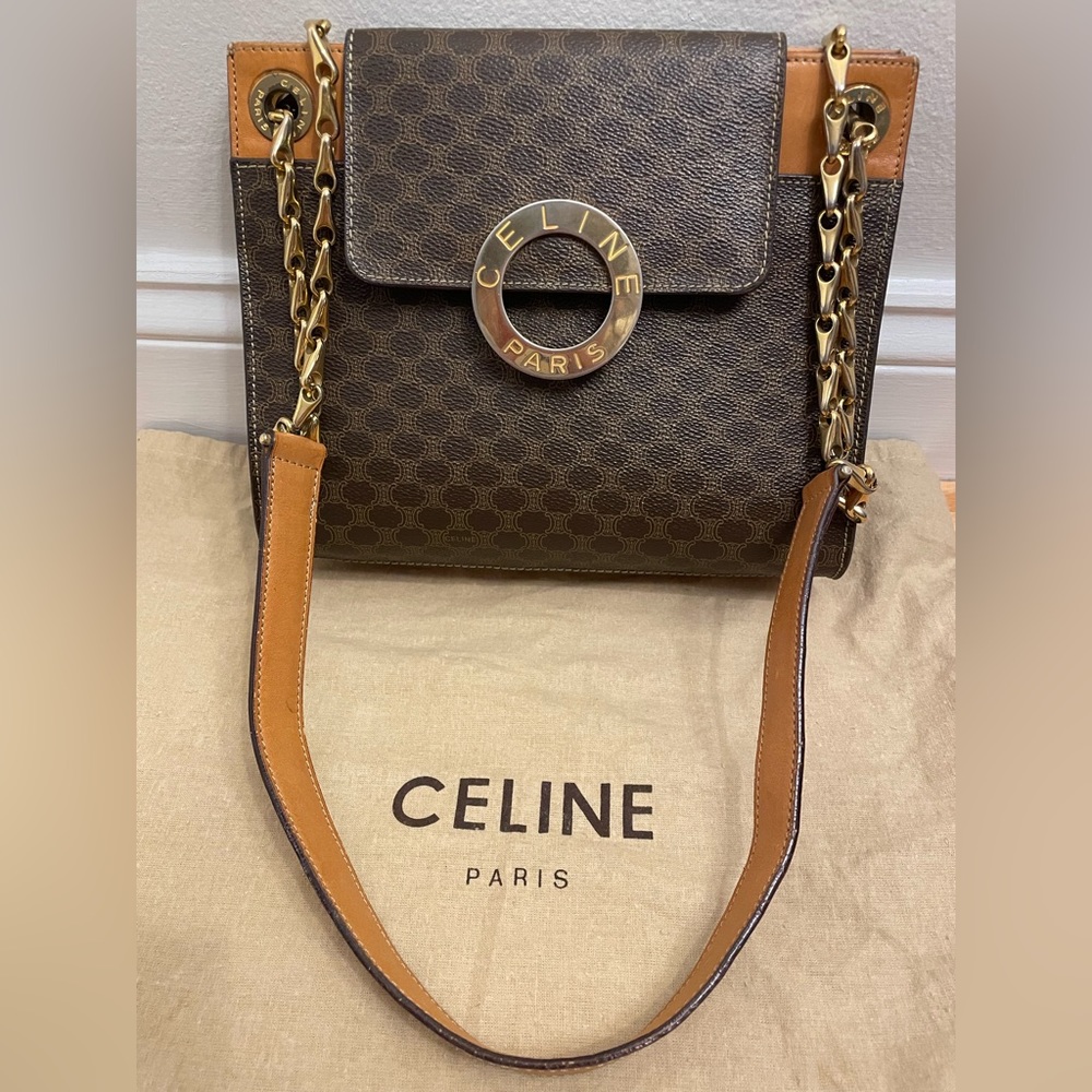 Authentic preloved Celine macadam shoulder bag